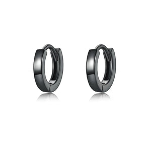 Aloha Black Huggie Earrings