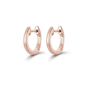 Aloha Rose Gold Huggie Earrings