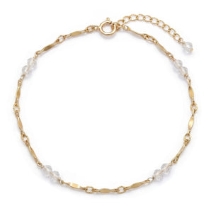 Rila White Crystal Bracelet (April Birthstone)
