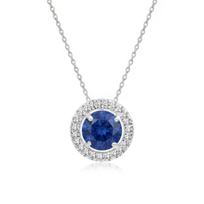 Cavalli September Birthstone Necklace (Silver)