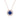 Cavalli September Birthstone Necklace (Rose gold)