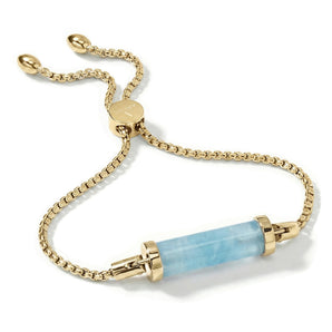 Aquamarine CC Bracelet (Gold)