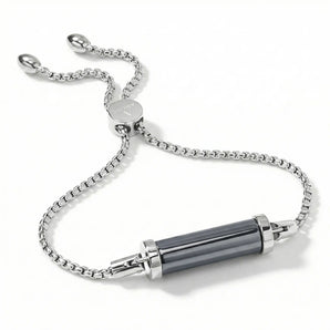 Hematite CC Bracelet (Silver)