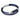 Blue Sandstone CC Double Strap Leather Bracelet (Palace Blue-Silver)