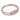 Rhodochrosite CC Double Strap Leather Bracelet (Sakura Pink-Silver)
