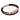 Rhodochrosite CC Double Strap Leather Bracelet (Walnut Brown-Rose Gold)