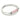 Rose Quartz CC Double Strap Leather Bracelet (Star White-Silver)