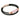 Rose Quartz CC Double Strap Leather Bracelet (Jet Black-Rose Gold)