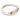 Rose Quartz CC Double Strap Leather Bracelet (Star White-Rose Gold)