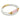 Rose Quartz CC Double Strap Leather Bracelet (Star White-Gold)