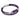 Amethyst CC Double Strap Leather Bracelet (Violet-Silver)