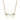 White Crystal CC Necklace (Gold)