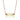 Yellow Crystal CC Necklace (Rose Gold)