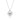 Floral Butterfly Dancing Stone Necklace (Silver)