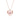 Love Promise Dancing Stone Necklace (Rose Gold)