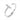 T 字閃爍開口戒指 (白金色)