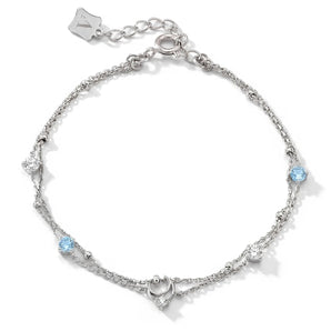 L'amour Moon Star Bracelet (Silver)