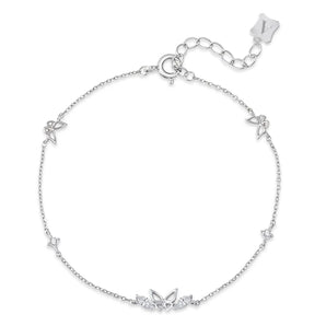 L'amour Butterfly Bracelet (Silver)