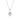La Joie Moonstone Heart Necklace (Rose Gold)