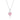 La Joie Morganite Heart Necklace (Silver)