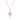 La Joie Morganite Heart Necklace (Rose Gold)