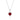 La Joie Garnet Heart Necklace (Silver)