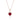 La Joie Garnet Heart Necklace (Rose Gold)