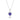 La Joie Tanzanite Heart Necklace (Silver)