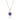 La Joie Tanzanite Heart Necklace (Rose Gold)