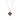 La Joie Garnet Lucky Clover Necklace (Silver)