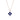 La Joie Sapphire Lucky Clover Necklace (Rose Gold)