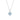 La Joie Aquamarine Lucky Clover Necklace (Silver)