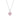 La Joie Pink Tourmaline Lucky Clover Necklace (Silver)