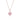 La Joie Pink Tourmaline Lucky Clover Necklace (Rose Gold)