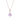 La Joie Lavender Amethyst Necklace (Rose Gold)