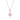 La Joie Rose Quartz Necklace (Rose Gold)