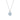 La Joie Aquamarine First Snow Necklace