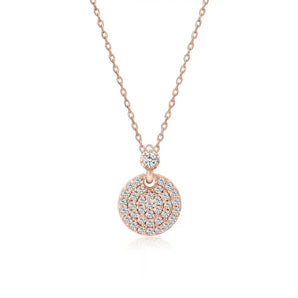 L'amour Circle Necklace (Rose Gold)