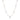 L'amour Sparkling Clover Necklace (Rose Gold)