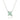 The Planet 綠玉髓項鍊 (白金色)