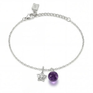 Shinning Star Amethyst Bracelet