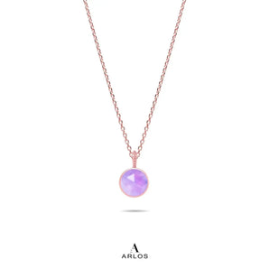 Ariel Lavender Amethyst Necklace (Rose Gold)