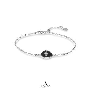 Ariel Obsidian Bracelet (Silver)