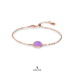 Ariel Lavender Amethyst Bracelet (Rose Gold)