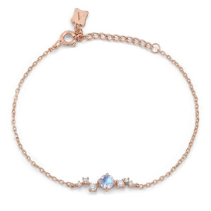 L'amour Moonstone Star Bracelet (Rose Gold)