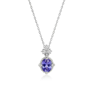 L'amour French Romantic Necklace (Silver)