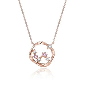 L'amour Celestial Stars Necklace (Rose Gold)