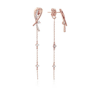 Aloha Shooting Star Earrings (Rose Gold)