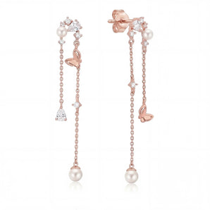Aloha Elegant Butterfly Pearl Earrings