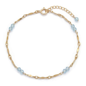 Rila Aquamarine Bracelet (March Birthstone)